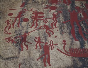 Escenas de caza (pintura rupestre) de Protohistoric