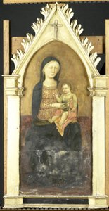 La Virgen y el Niño de Pseudo Ambrodigio di Baldese (attributed to)