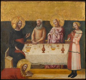María Magdalena lavando los pies de Cristo, circa 1325-1330 de Pseudo Jacopino di Francesco