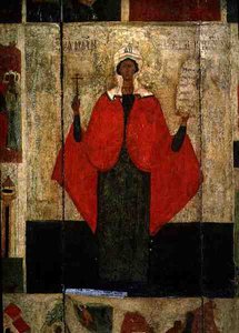 Icono de Santa Paraskeva de Pskov School