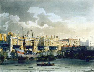 Aduana desde el río Támesis, de 