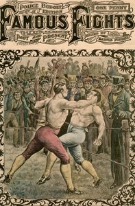 Lucha entre Dick Curtis y Jack Perkins, 1828 finales del siglo XIX o principios del XX
