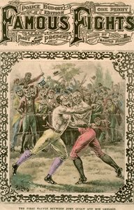 La primera batalla entre John Gully y Bob Gregson, 1807 finales del siglo XIX o principios del siglo XX de Pugnis