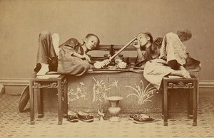 [Fumadores de Opio], 1870s de Pun Lun