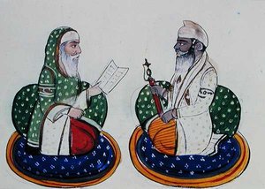 Fakir Nur-ud-din y Sardar Atar Singh, c.1890 de Punjabi School