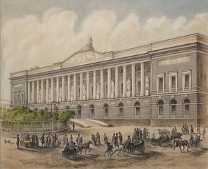 La Biblioteca Pública Imperial en San Petersburgo, 1840s de Pyotr Fyodorovich Borel