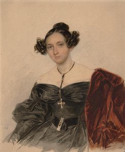 Retrato de la Condesa Nadezhda Ivanovna Golitsyna 1796-1868, nacida Condesa Kutaysova, 1832 de Pyotr Fyodorovich Sokolov