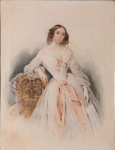 Retrato de Praskovia Nikolaevna Ryumina 1821-1897, 1847 de Pyotr Fyodorovich Sokolov