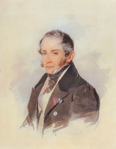 Retrato del compositor Conde Matvey Vielgorsky 1794-1866, 1830s de Pyotr Fyodorovich Sokolov