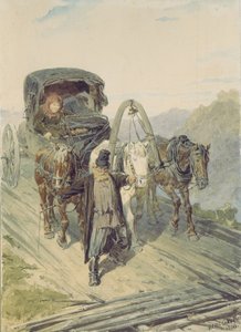 Troika, 1866 de Pyotr Petrovich Sokolov