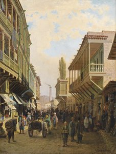 Una calle en Tiflis de Pjotr ​​​​Petrowitsch Wereschtschagin