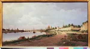 Pskov (Rusia) (Pskov) - Pintura de Pyotr Petrovich Vereshchagin (Pyotr Vereshchagin) (1836-1886), óleo sobre lienzo