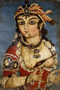 Una cortesana, c. 1830 de Qajar School