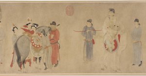 Consorte Yang montando un caballo, finales de la dinastía Yuan o principios de la dinastía Ming