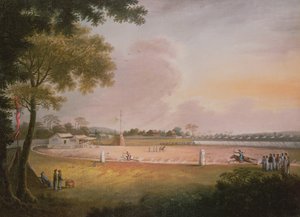 Torneo de Tiro con Arco Ecuestre en un Campamento Militar, c.1850 de Qing Dynasty Chinese School