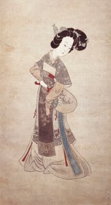 Dama de China, por Ren Shyong (pintura sobre seda)