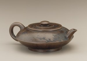 Tetera con marca falsa de Gong Chun, Yixing, provincia de Jiangsu