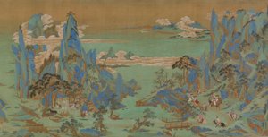 El viaje del emperador Minghuang a Sichuan, Galería de Arte Freer