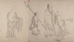 Los Dieciséis Luohans de Qiu Ying