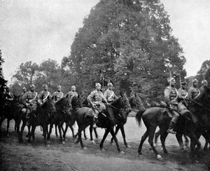 Húsares daneses en Bernsdorff, 1908 de Queen Alexandra