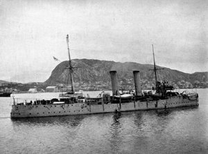 HMS Spartan frente a Noruega, 1904