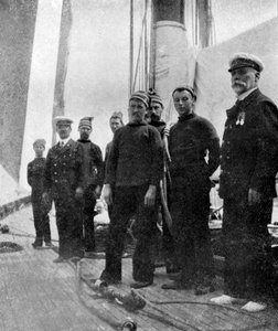A bordo del yate Britannia, 1908