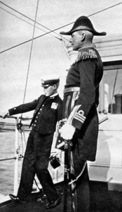Príncipe Eduardo 1894-1972, el futuro Rey Eduardo VIII, con Sir Charles Cust