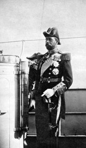 El Príncipe de Gales 1865-1936, el futuro Rey Jorge V, 1908 de Queen Alexandra