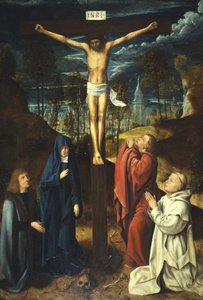 Cristo en la Cruz entre la Virgen, San Juan y dos Donantes