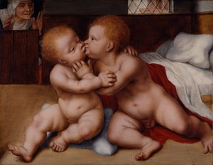 El Niño Jesús con el Niño San Juan Bautista