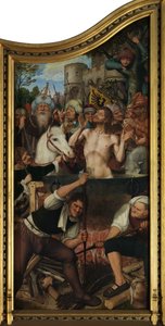 Retablo del Gremio de los Ebanistas (óleo sobre tabla) de Quentin Massys or Matsys