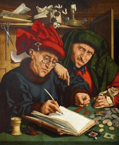 Los recaudadores de impuestos, década de 1520 de Quentin Massys or Metsys