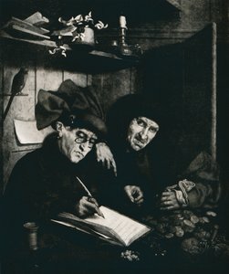 Los Prestamistas, c1515, 1912 de Quentin Metsys I