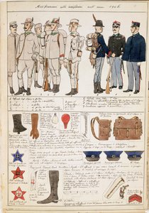 Variaciones de uniformes del Reino de Italia de Quinto Cenni