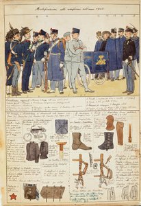 Variaciones de uniformes del Reino de Italia de Quinto Cenni
