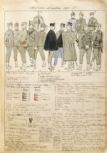 Variaciones de uniformes del Reino de Italia de Quinto Cenni