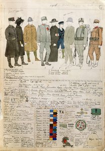 Uniformes del Reino de Italia por Quinto Cenni, lámina en color de Quinto Cenni