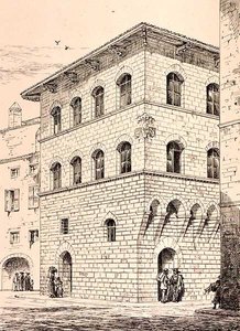 Casa del siglo XIV, Florencia, Italia, de 