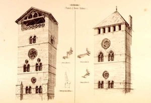 Fragmentos de residencias baroniales, Cahors, Francia, de 