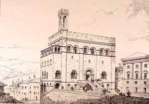 Palazzo del Comune, Gubbio, Italia, de 