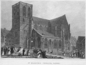Iglesia de San Martín, Lieja, 1850 de R. Brice