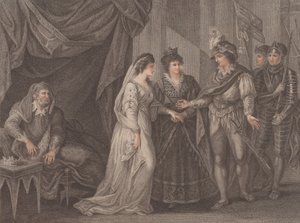 Conclusión del Tratado de Troye, donde Enrique V, Rey de Inglaterra, recibe el Pr...