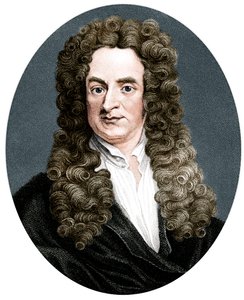 Isaac Newton, matemático, astrónomo y físico inglés, 1818 de R. Page