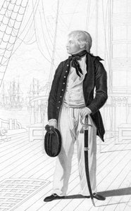 El Príncipe Guillermo Enrique como guardiamarina a bordo del Príncipe Jorge, 1831 de R. Page