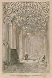 Claustro, Capilla de San Esteban, Westminster, mirando al este