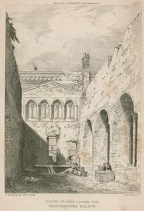 Cámara Pintada, Palacio de Westminster, Londres, mirando al este de R. W. Billings