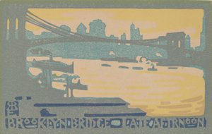 Puente de Brooklyn por la tarde, 1916 de Rachael Robinson Elmer