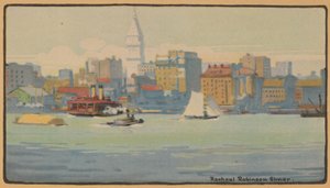 Nueva York desde el ferry de la calle 34, 1914