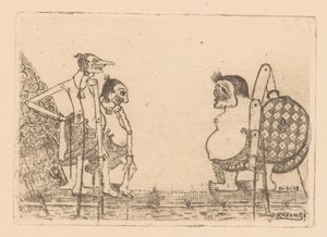 Wajangpoppen de Raden Katamsi (signed by artist)