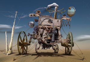 Máquina steampunk del desierto de Radoslav Penchev